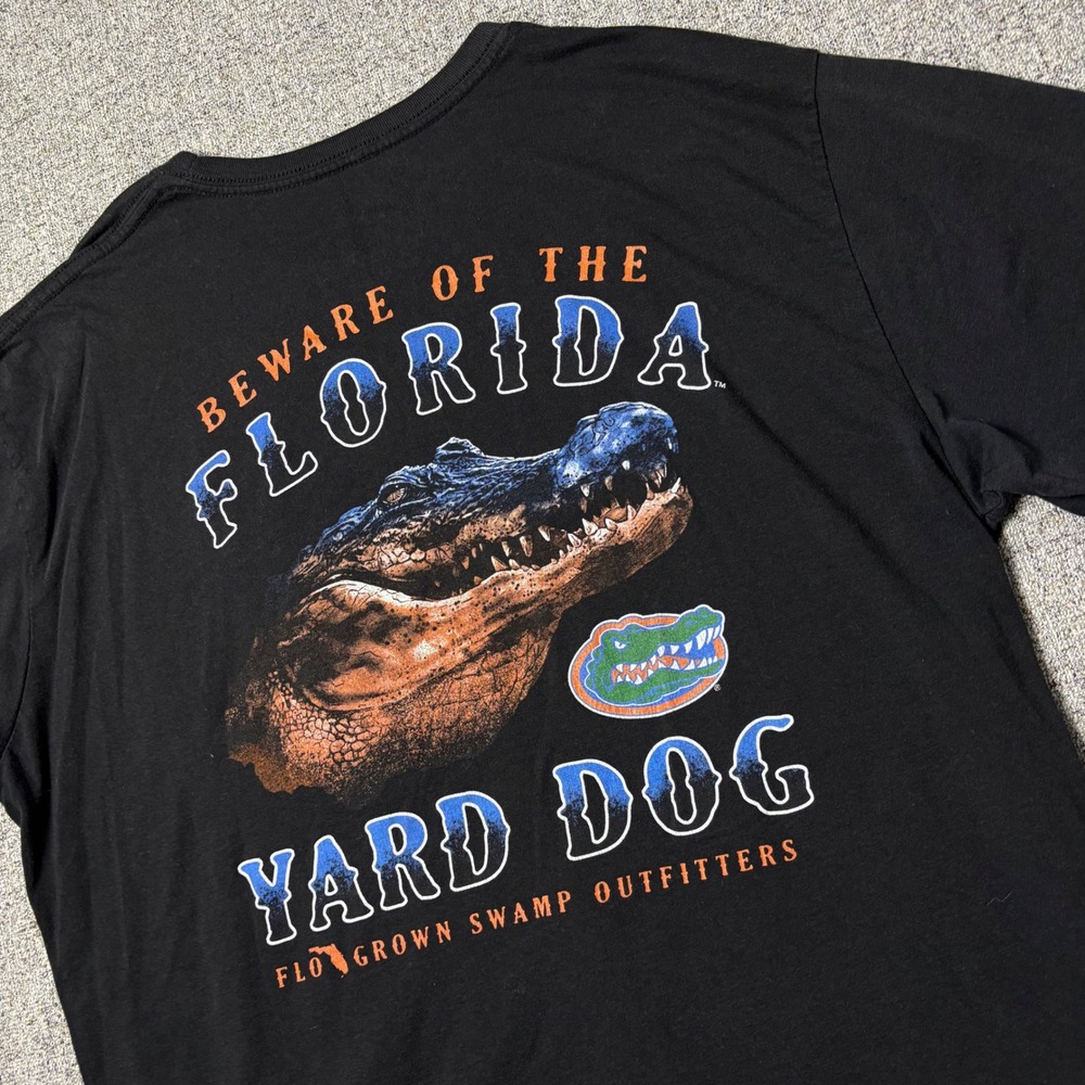 Florida Gators T-Shirt Mens Large Black NCAA Football Yard Dog FloGrown